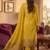 Yellow muga cotton jamdani salwar suit dress material