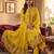 Yellow muga cotton jamdani salwar suit dress material