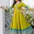 Women floral printed thread work anarkali kurta