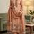 Peach muga cotton jamdani salwar suit dress material