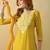 Women floral embroidered thread work floral kurta