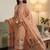 Peach muga cotton jamdani salwar suit dress material