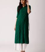 Women bandhani printed floral kurta