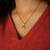 Evil eye scallop sea shell pendant necklace for women | anti-tarnish gold plated stainless steel
