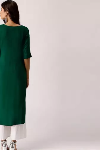 Women bandhani printed floral kurta