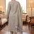 Grey muga cotton jamdani salwar suit dress material
