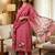 Pink muga cotton jamdani salwar suit dress material