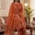 Orange muga cotton jamdani salwar suit dress material
