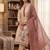 Cream muga cotton jamdani salwar suit dress material