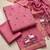 Pink muga cotton jamdani salwar suit dress material