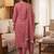 Pink muga cotton jamdani salwar suit dress material