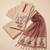 Cream muga cotton jamdani salwar suit dress material