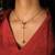 Asymmetric heart toggle bar lariat necklace for women | anti-tarnish gold plated y-chain