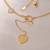 Asymmetric heart toggle bar lariat necklace for women | anti-tarnish gold plated y-chain