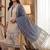 Cream muga cotton jamdani salwar suit dress material