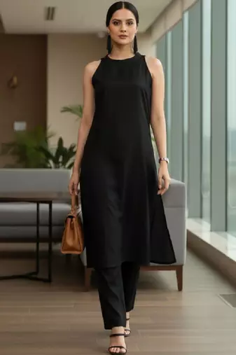 Women halter neck kurta