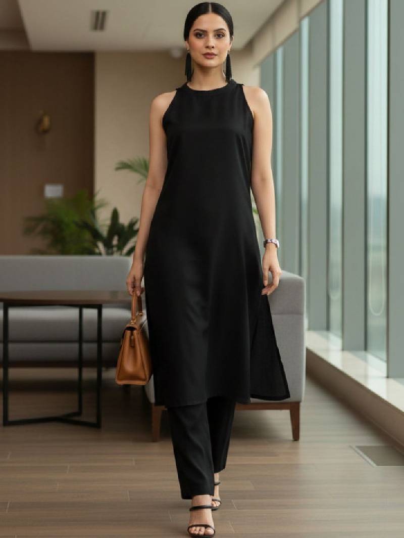 Women halter neck kurta