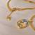 Tropical monstera leaf pendant necklace for women | anti-tarnish gold plated stainless steel