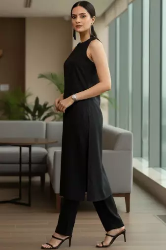 Women halter neck kurta