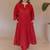 Women embroidered thread work cotton kurta