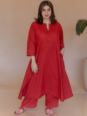 Women embroidered thread work cotton kurta 2