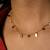 Minimalist bead multi-station necklace for women | anti-tarnish gold plated layering chain
