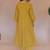 Zari embroidered cotton a-line calf length kurta