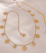Butterfly charm necklace for women | anti-tarnish gold plated stainless steel multi-charm chain