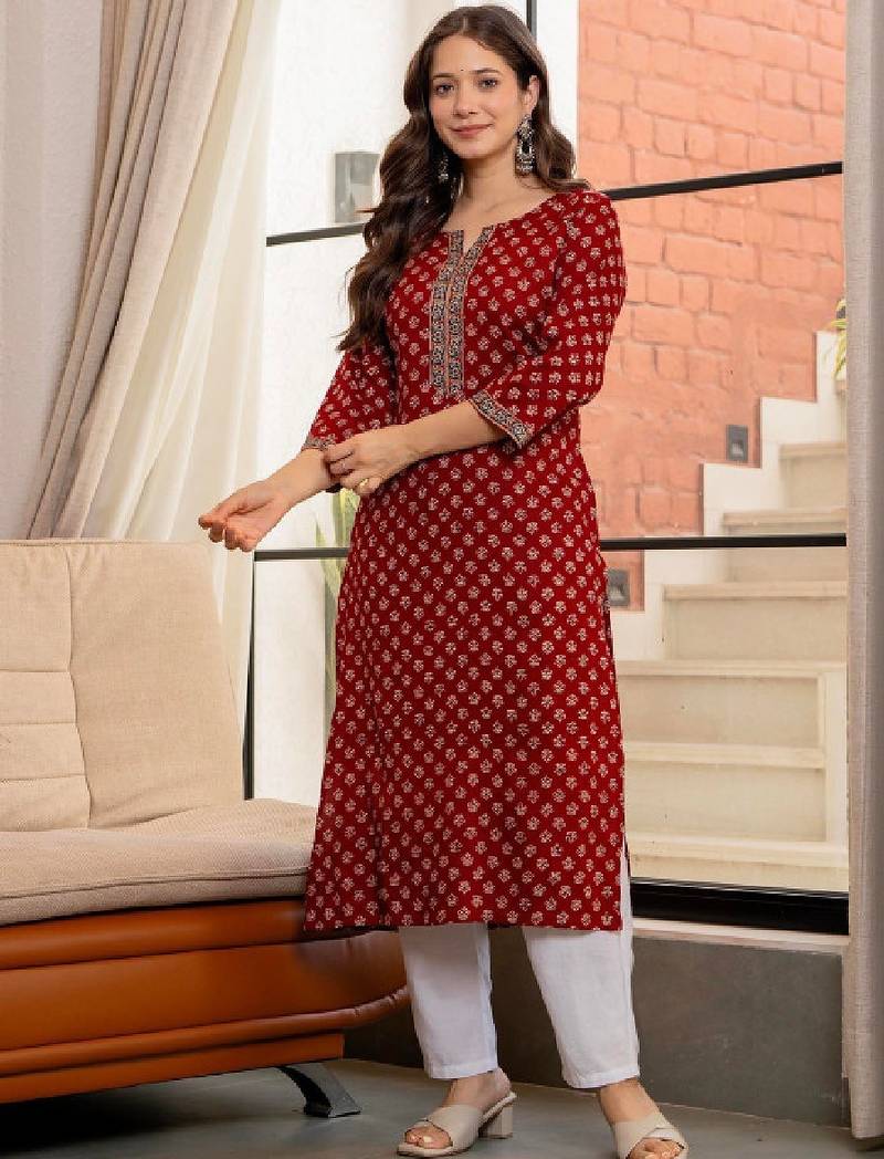Women floral printed kurta
