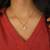 Pave butterfly crystal drop necklace for women | anti-tarnish gold plated satellite snake chain