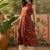 Block printed mandarin collar neck straight kurta
