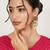 Rust & ivory drop earrings