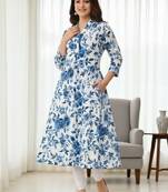 Women floral printed floral kurta