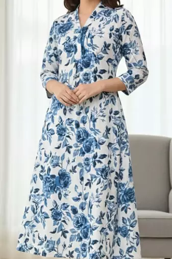 Women floral printed floral kurta
