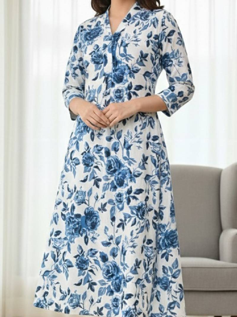 Women floral printed floral kurta