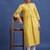 Striped pure cotton a-line kurta