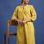 Striped pure cotton a-line kurta