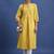 Striped pure cotton a-line kurta