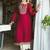 Women ethnic motifs embroidered kurta