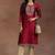 Women ethnic motifs embroidered kurta
