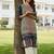 Women geometric printed block print kurta