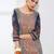 Women geometric printed block print kurta