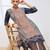 Women geometric printed block print kurta