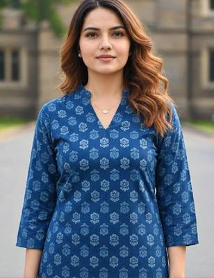 Women ethnic printed kurta 3