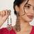 Sun and crescent long earrings