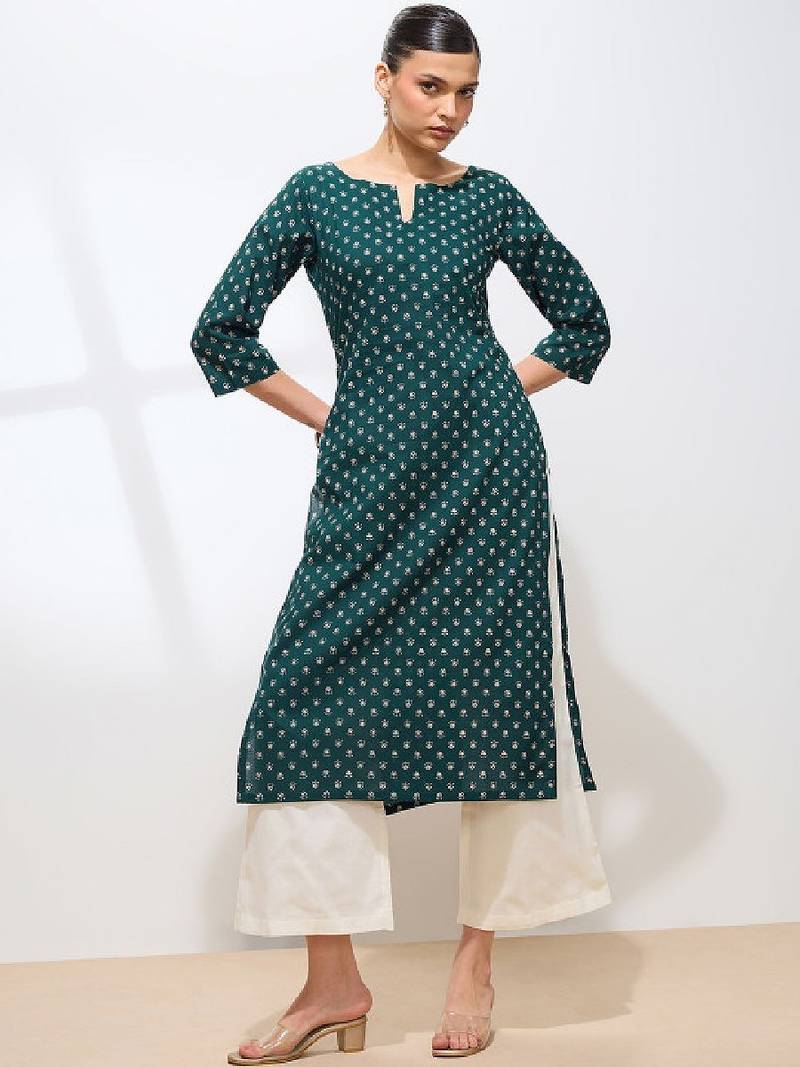 Women floral printed floral kurta