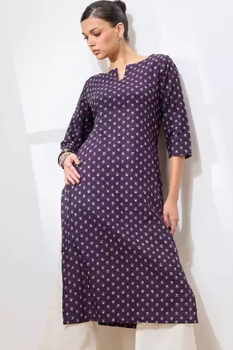 Women floral printed floral kurta