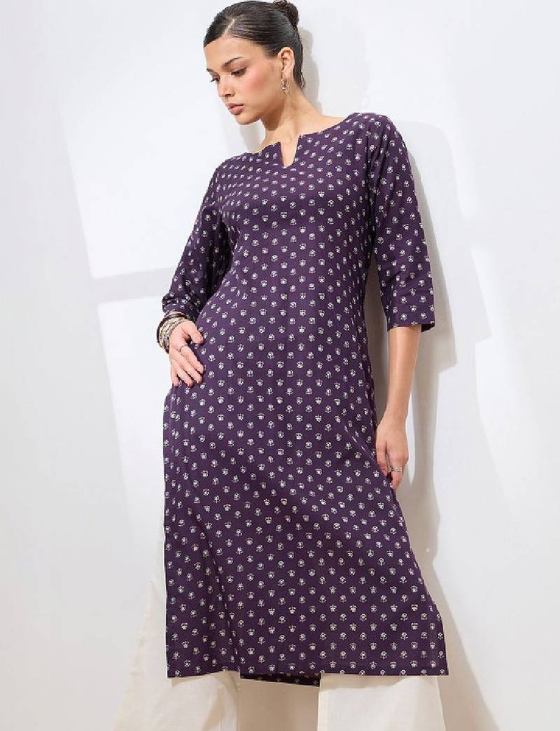 Women floral printed floral kurta