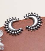 Crescent statement earrings