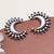 Crescent statement earrings